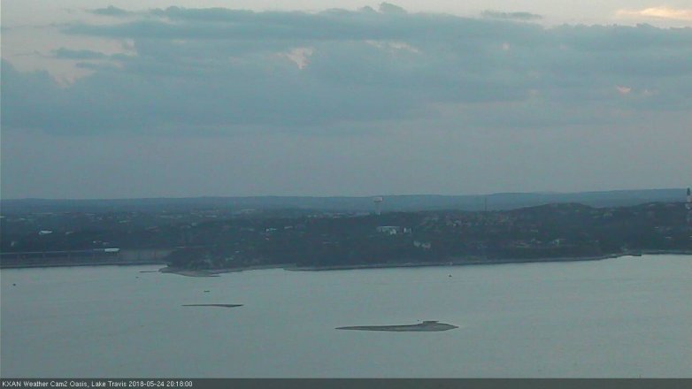 Lake Travis webcam, May 24, 2018 7:20 PM CT