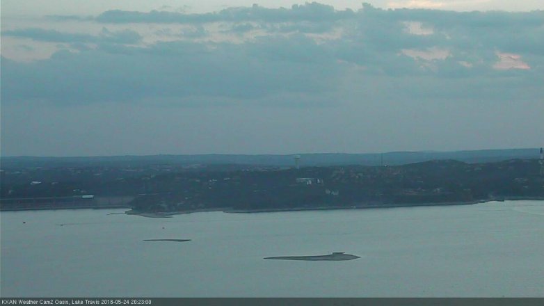 Lake Travis webcam, May 24, 2018 7:25 PM CT