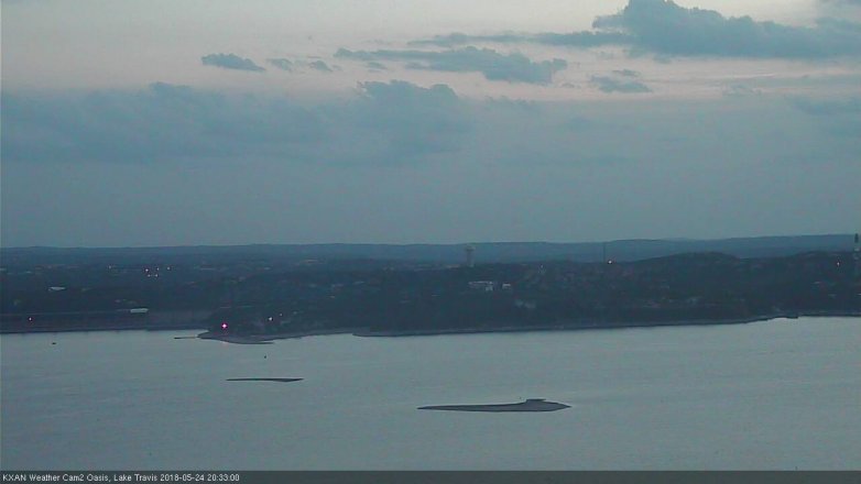 Lake Travis webcam, May 24, 2018 7:35 PM CT