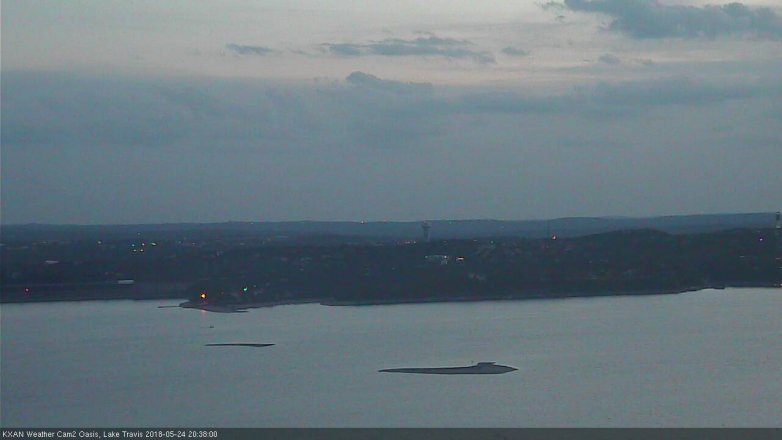 Lake Travis webcam, May 24, 2018 7:40 PM CT