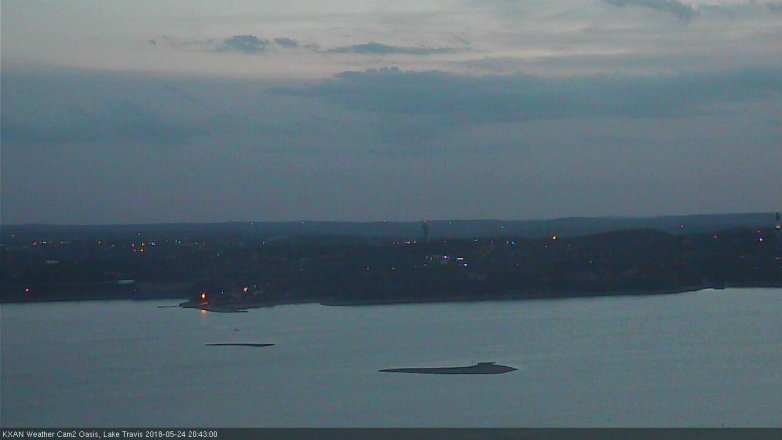 Lake Travis webcam, May 24, 2018 7:45 PM CT