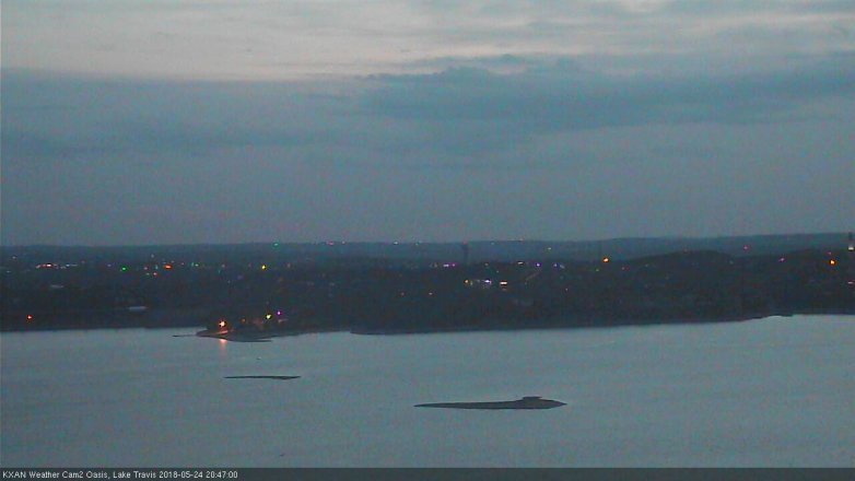 Lake Travis webcam, May 24, 2018 7:50 PM CT