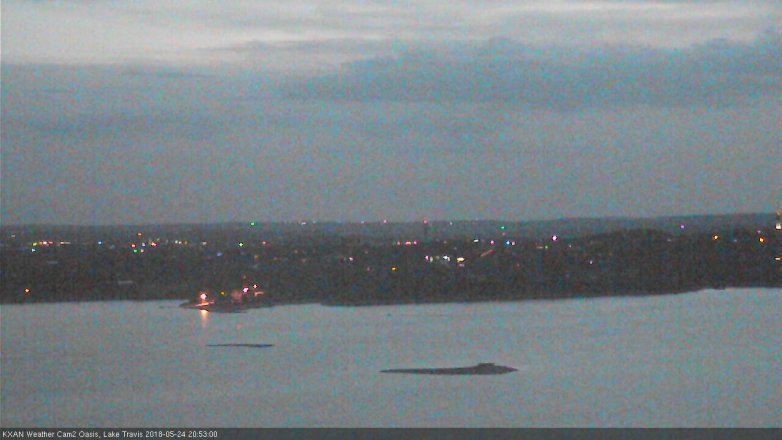 Lake Travis webcam, May 24, 2018 7:55 PM CT