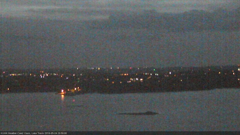 Lake Travis webcam, May 24, 2018 8:00 PM CT