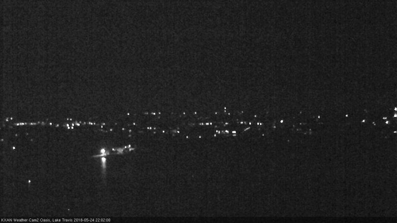 Lake Travis webcam, May 24, 2018 9:05 PM CT