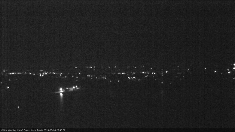 Lake Travis webcam, May 24, 2018 9:45 PM CT