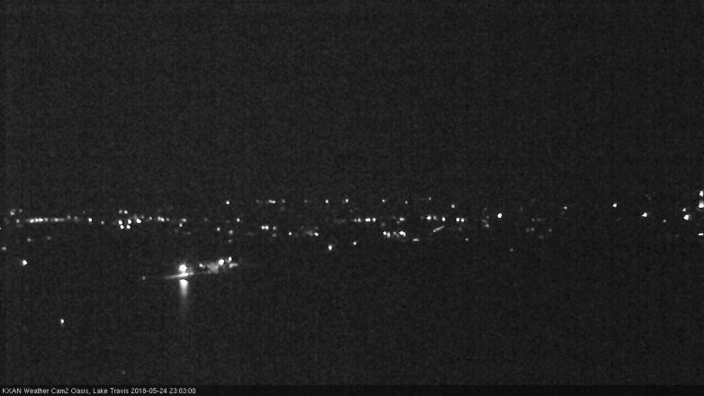 Lake Travis webcam, May 24, 2018 10:05 PM CT
