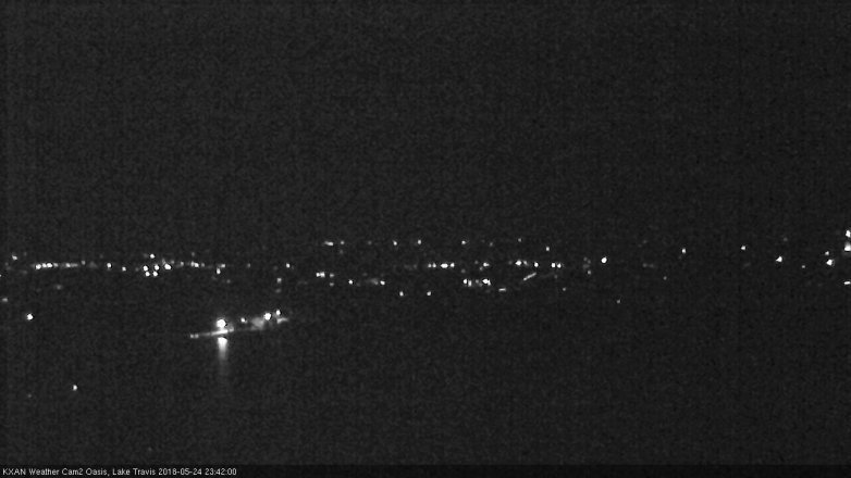Lake Travis webcam, May 24, 2018 10:45 PM CT
