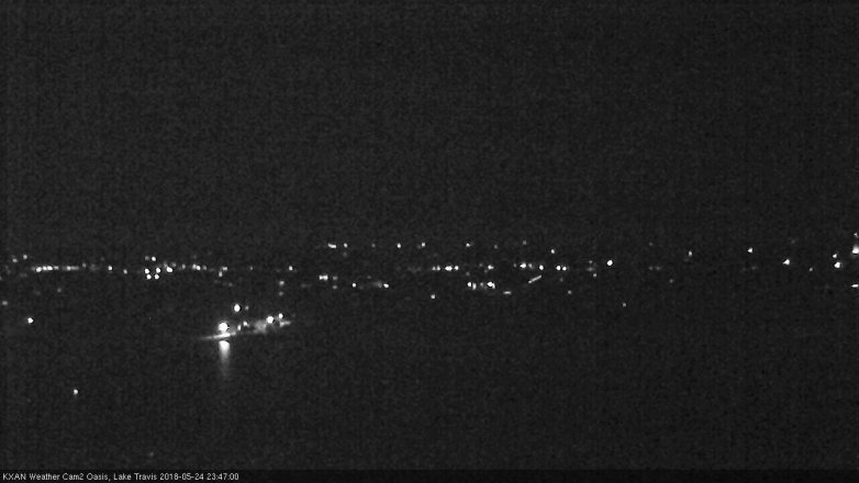 Lake Travis webcam, May 24, 2018 10:50 PM CT