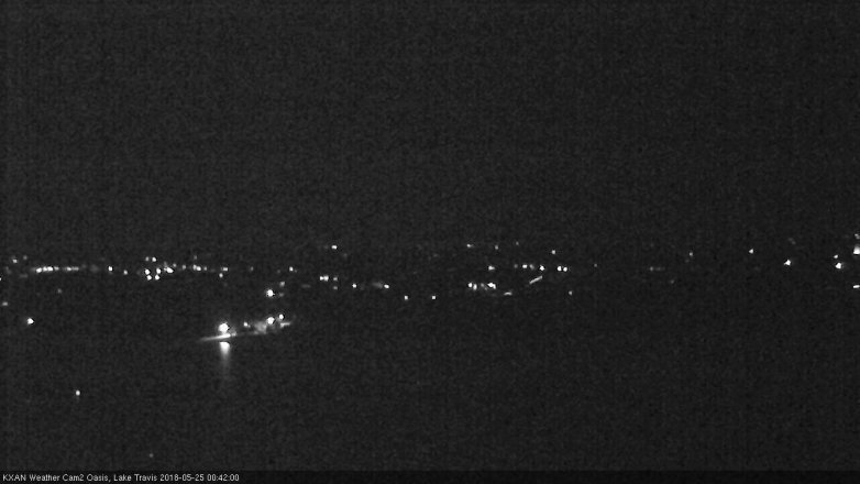 Lake Travis webcam, May 24, 2018 11:45 PM CT