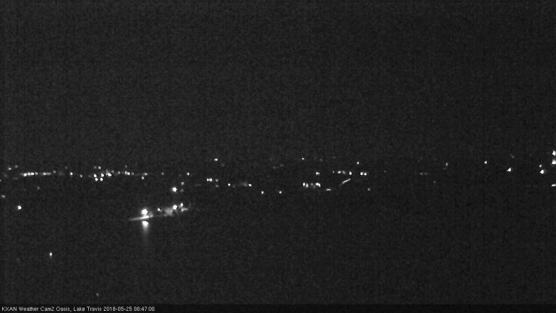 Lake Travis webcam, May 24, 2018 11:50 PM CT