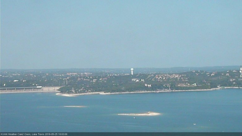 Lake Travis webcam, May 25, 2018 9:05 AM CT