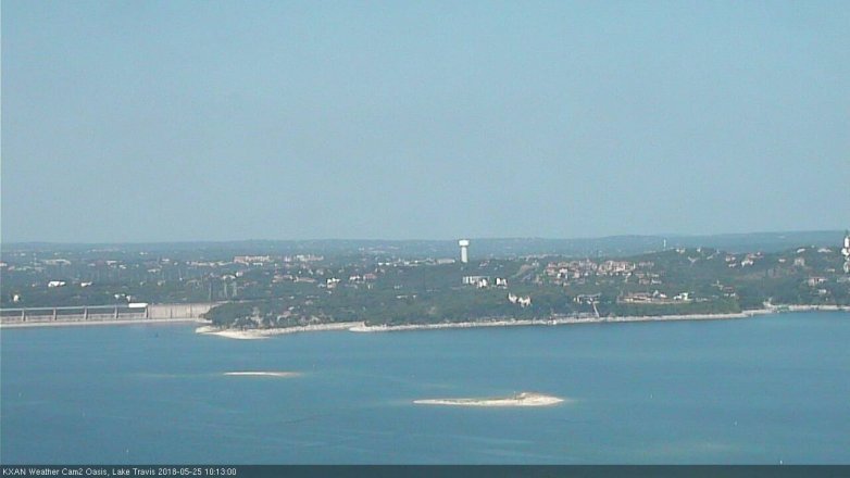 Lake Travis webcam, May 25, 2018 9:15 AM CT