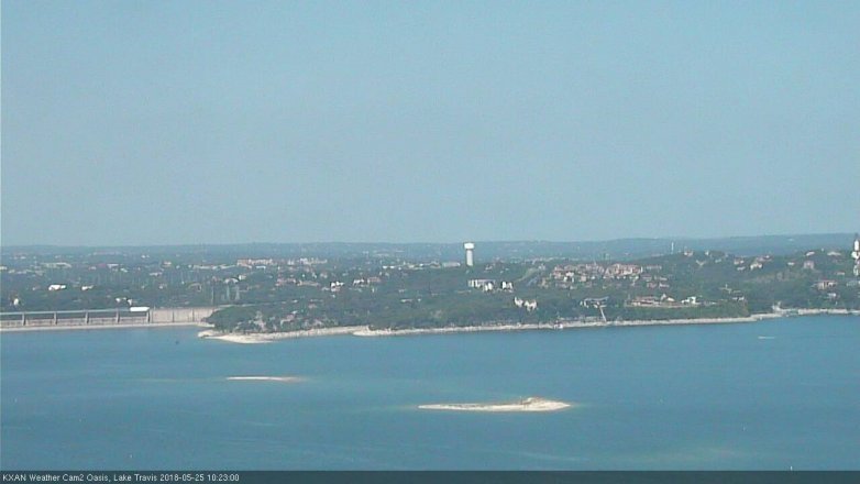 Lake Travis webcam, May 25, 2018 9:25 AM CT