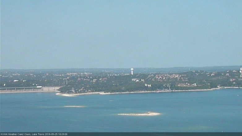 Lake Travis webcam, May 25, 2018 9:30 AM CT
