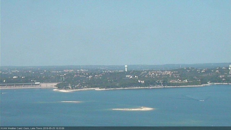 Lake Travis webcam, May 25, 2018 9:35 AM CT