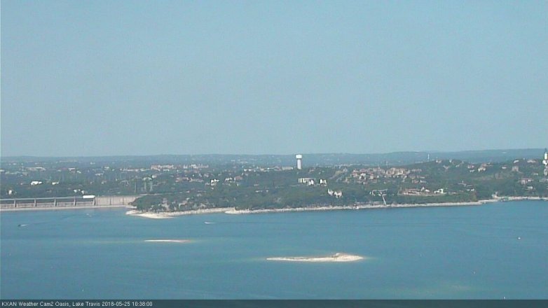 Lake Travis webcam, May 25, 2018 9:40 AM CT