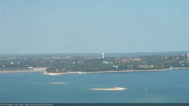Lake Travis webcam, May 25, 2018 9:45 AM CT