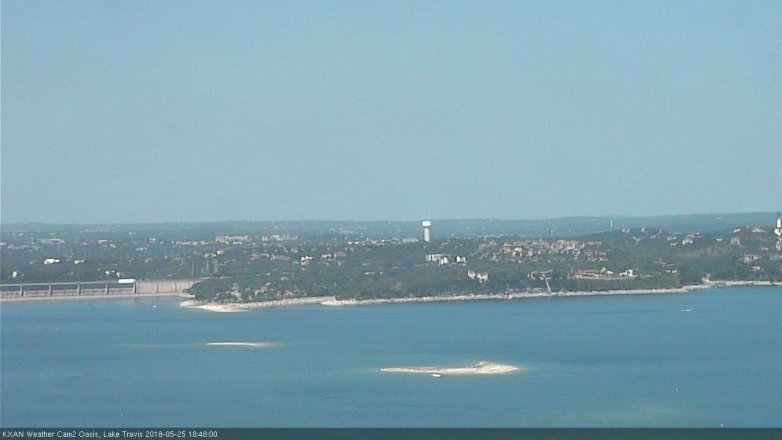 Lake Travis webcam, May 25, 2018 9:50 AM CT