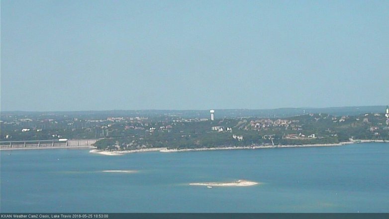 Lake Travis webcam, May 25, 2018 9:55 AM CT