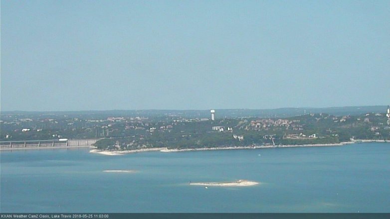 Lake Travis webcam, May 25, 2018 10:05 AM CT