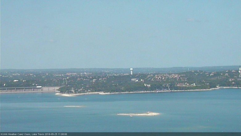 Lake Travis webcam, May 25, 2018 10:10 AM CT
