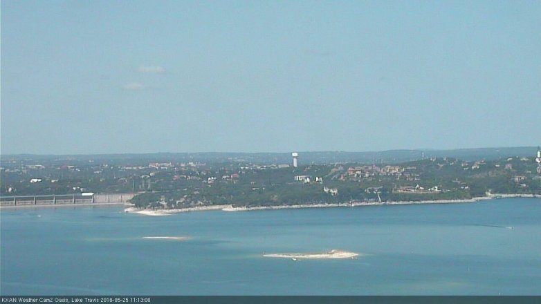 Lake Travis webcam, May 25, 2018 10:15 AM CT
