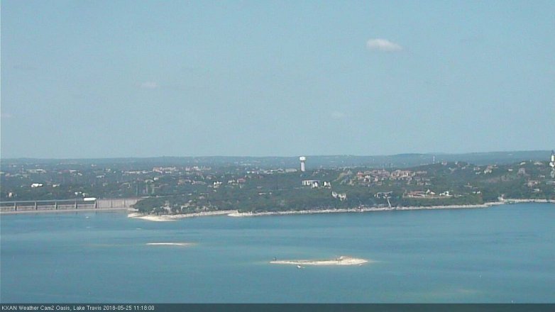 Lake Travis webcam, May 25, 2018 10:20 AM CT