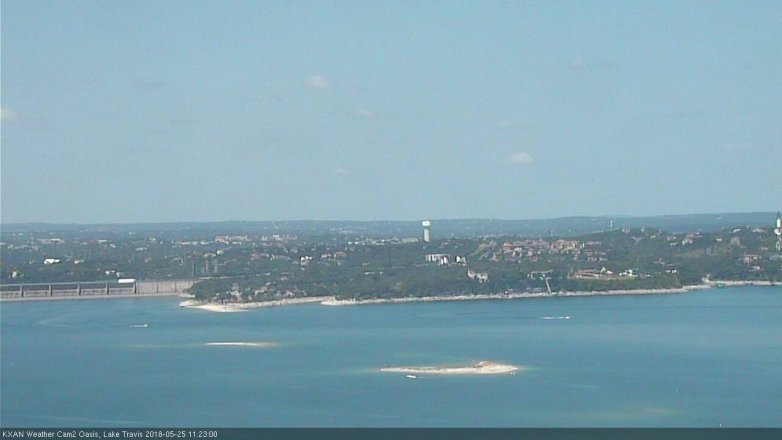 Lake Travis webcam, May 25, 2018 10:25 AM CT