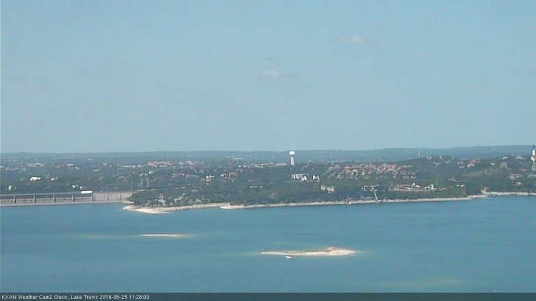 Lake Travis webcam, May 25, 2018 10:30 AM CT