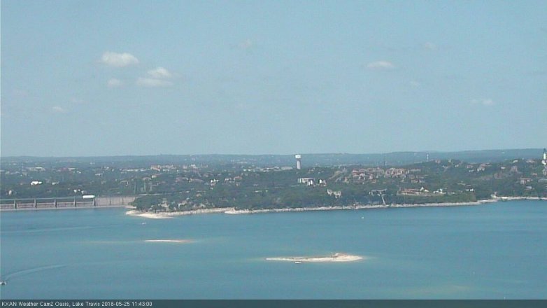 Lake Travis webcam, May 25, 2018 10:45 AM CT