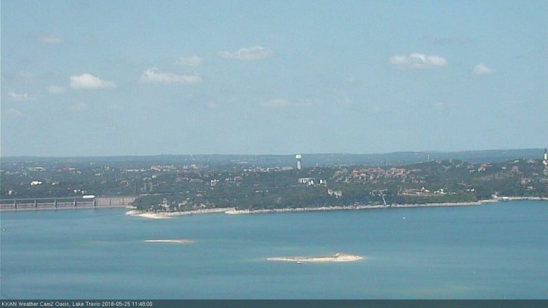 Lake Travis webcam, May 25, 2018 10:50 AM CT