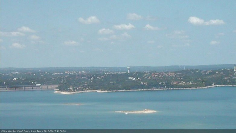 Lake Travis webcam, May 25, 2018 11:00 AM CT