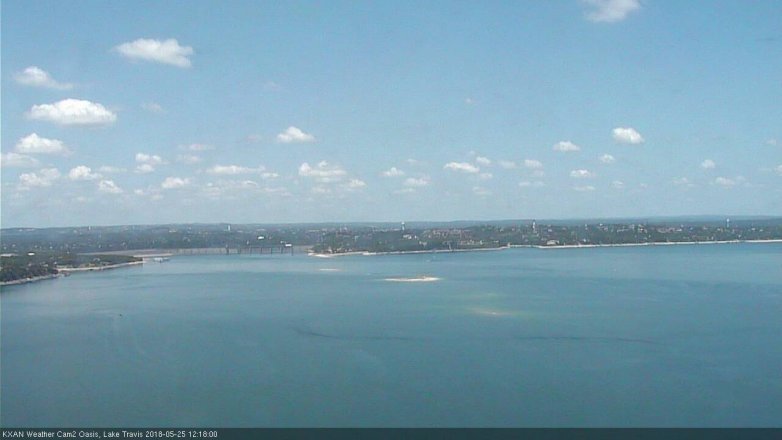 Lake Travis webcam, May 25, 2018 11:20 AM CT