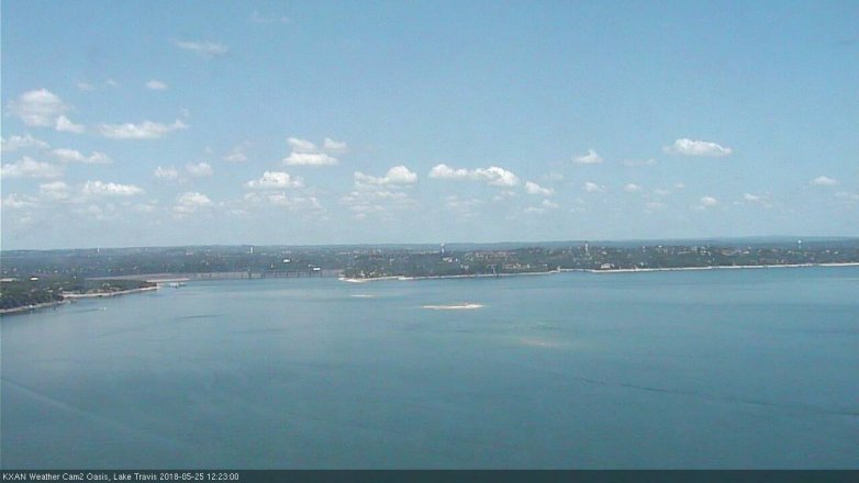 Lake Travis webcam, May 25, 2018 11:25 AM CT