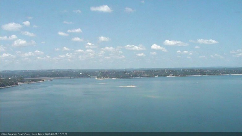 Lake Travis webcam, May 25, 2018 11:30 AM CT