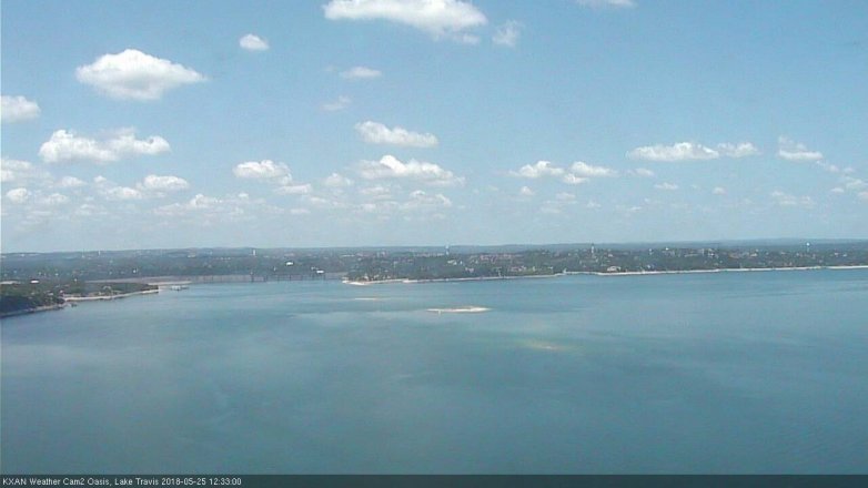 Lake Travis webcam, May 25, 2018 11:35 AM CT