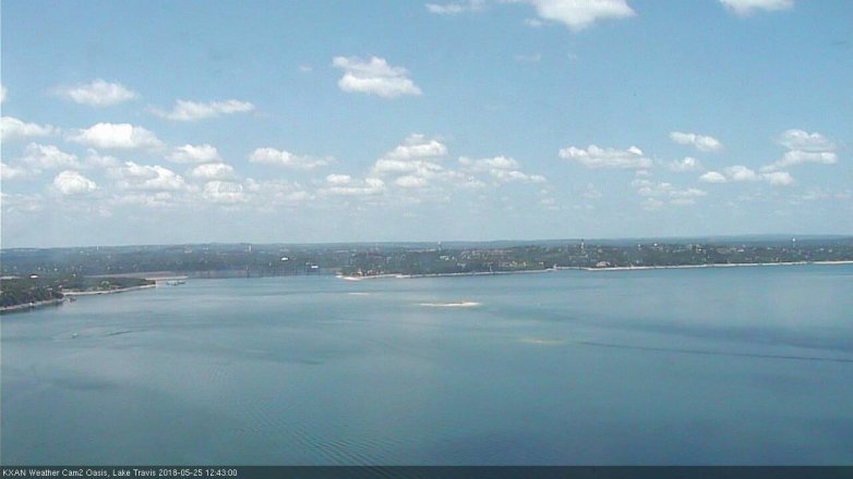 Lake Travis webcam, May 25, 2018 11:45 AM CT