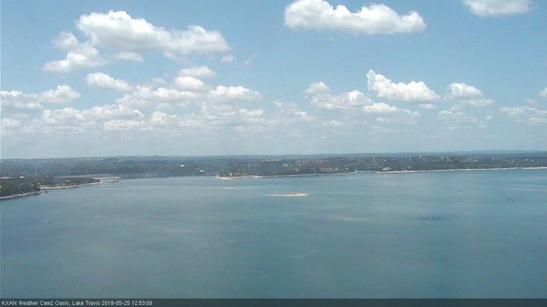 Lake Travis webcam, May 25, 2018 11:55 AM CT