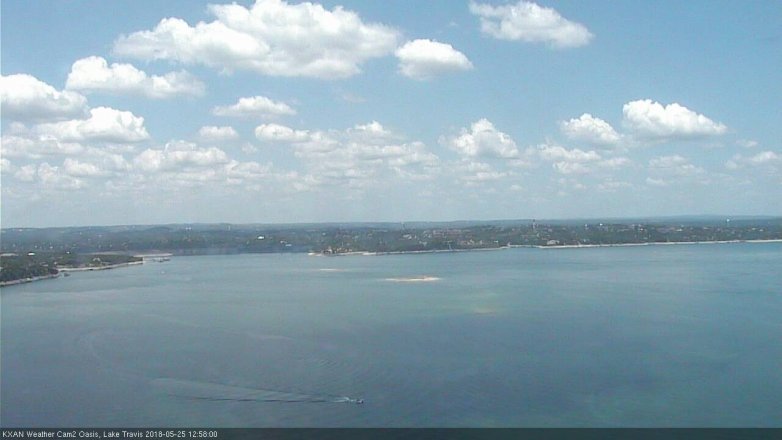 Lake Travis webcam, May 25, 2018 12:00 PM CT