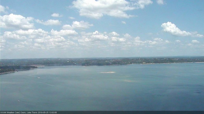 Lake Travis webcam, May 25, 2018 12:05 PM CT
