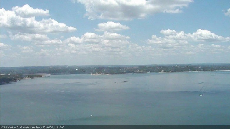 Lake Travis webcam, May 25, 2018 12:30 PM CT
