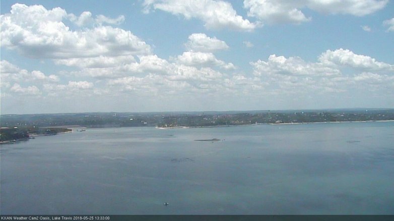 Lake Travis webcam, May 25, 2018 12:35 PM CT