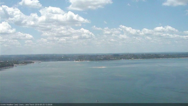 Lake Travis webcam, May 25, 2018 12:40 PM CT
