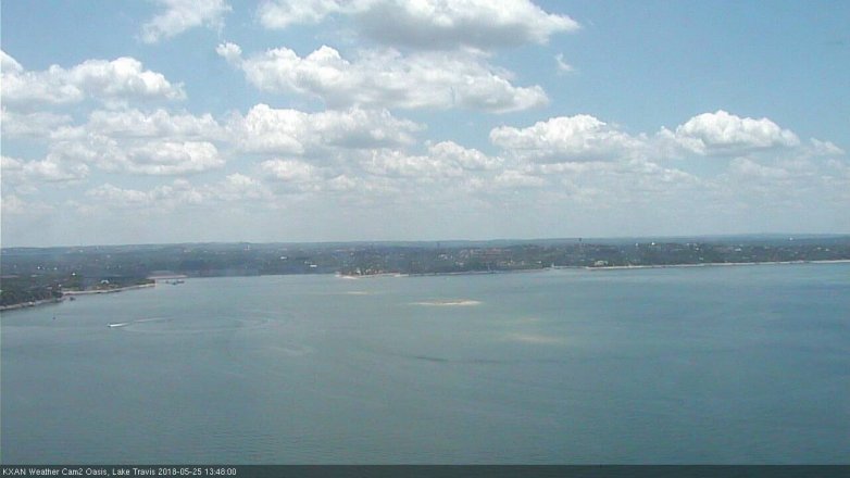 Lake Travis webcam, May 25, 2018 12:50 PM CT
