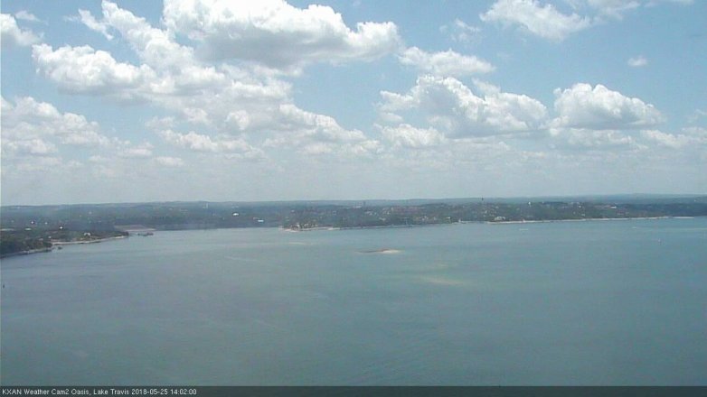 Lake Travis webcam, May 25, 2018 1:05 PM CT