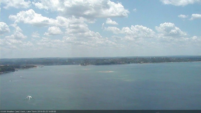 Lake Travis webcam, May 25, 2018 1:10 PM CT