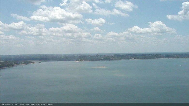 Lake Travis webcam, May 25, 2018 1:20 PM CT