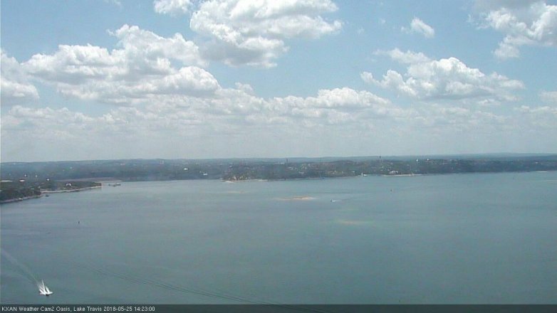 Lake Travis webcam, May 25, 2018 1:25 PM CT