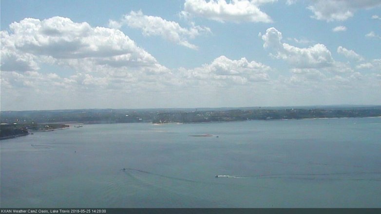 Lake Travis webcam, May 25, 2018 1:30 PM CT